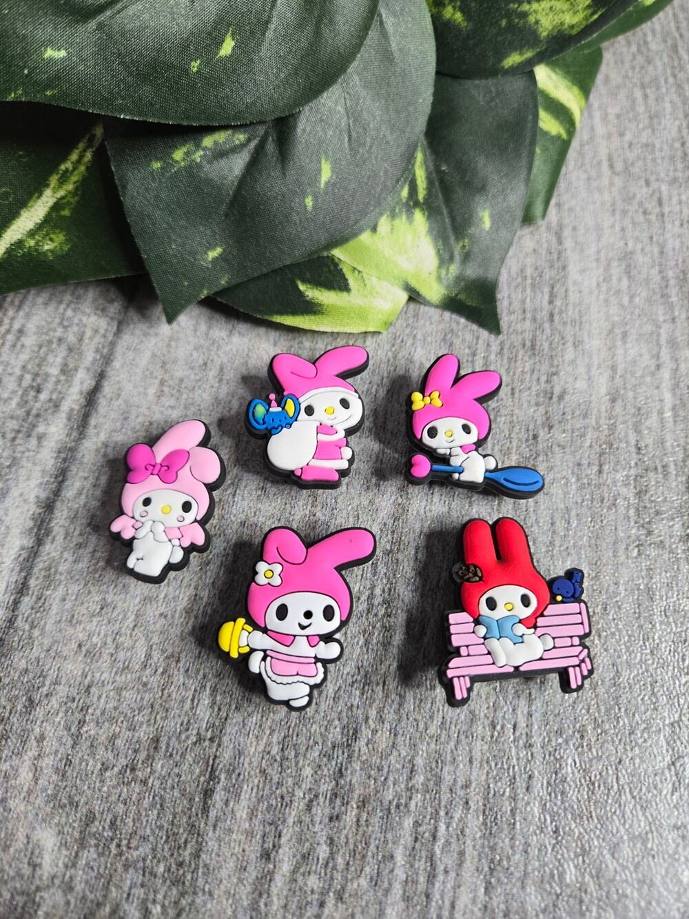 Sanrio My Melody Shoe Charms - Set of 5